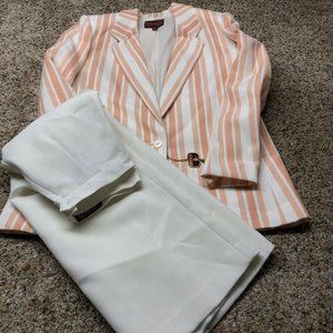 Sasson Vintage blazer jacket skirt set size 10/11
